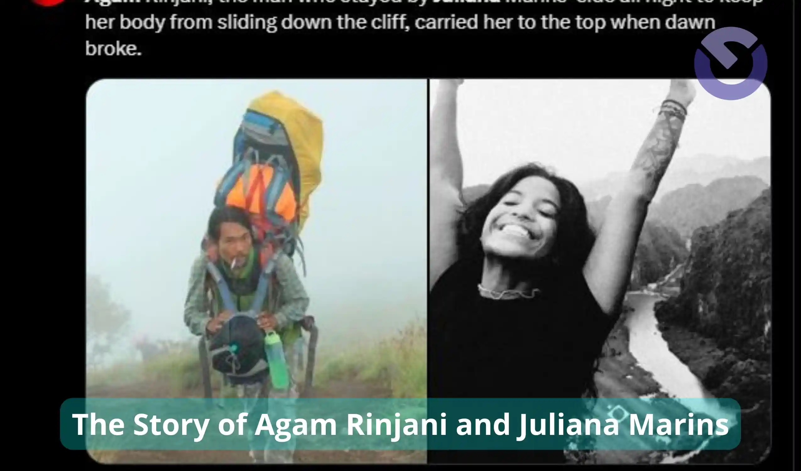 The Story of Agam Rinjani and Juliana Marins